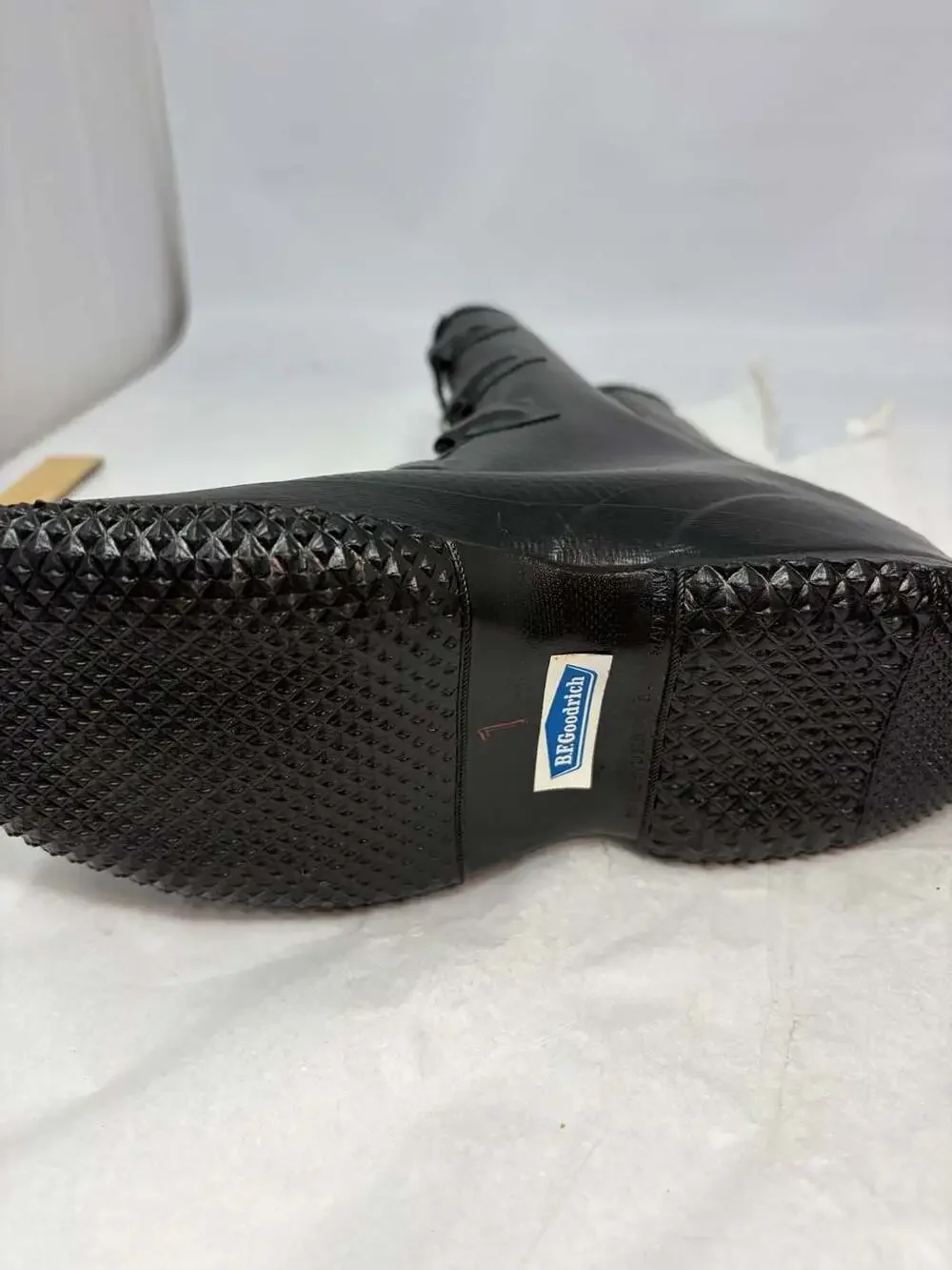 Vintage B.F. Goodrich Zipperless 4 Buckle Rubber Rain Overshoes Galoshes kids 1